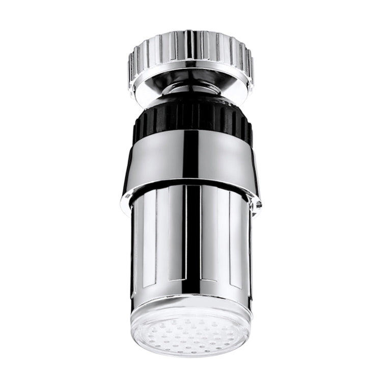 SDF-B6 1 LED ABS Temperature Sensor 3-color LED Faucet Light Water Glow Shower, Size: 58 x 24mm, Interface: 22mm (Silver)