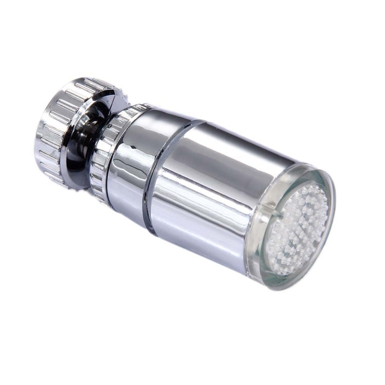 SDF-B9 1 LED ABS Temperature Sensor 3-color LED Faucet Light Water Glow Shower, Size: 58 x 28mm, Interface: 22mm (Silver)