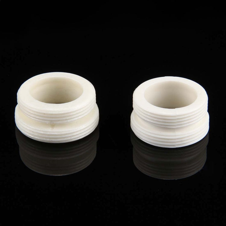 SDF-B6 1 LED ABS Colorful Change LED Faucet Light Water Glow Shower, Size: 58 x 24mm, Interface: 22mm (Silver)