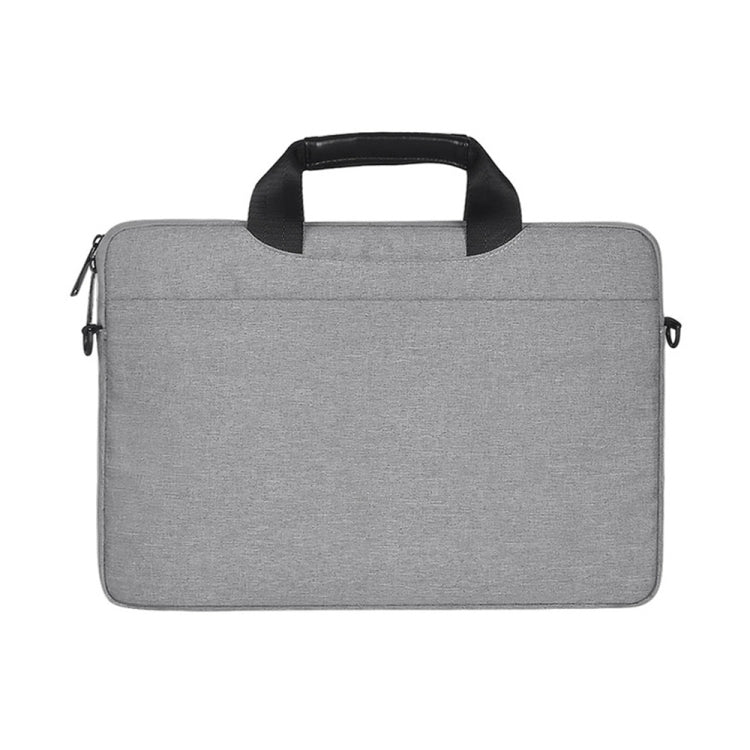 14.1 inch Breathable Wear-resistant Fashion Business Shoulder Handheld Zipper Laptop Bag with Shoulder Strap