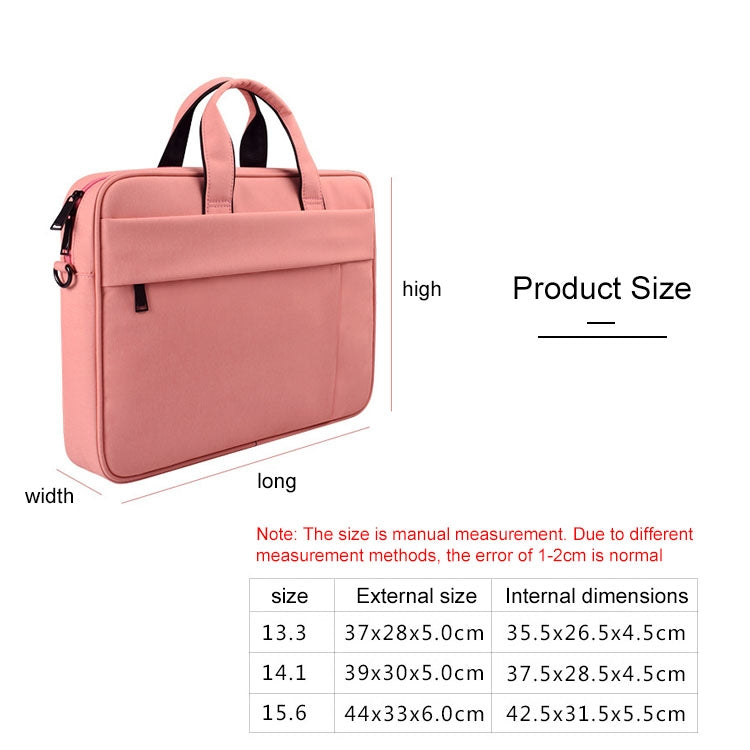 DJ03 Waterproof Anti-scratch Anti-theft One-shoulder Handbag for 13.3 inch Laptops, with Suitcase Belt