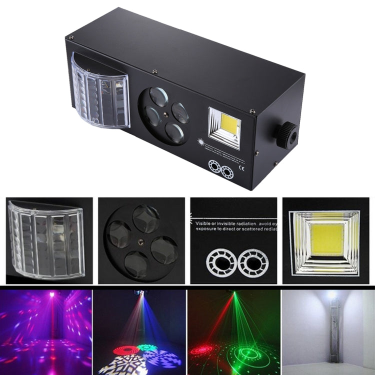 4 in 1 Projector Indoor Stage Decoration Atmosphere Light with Holder / Auto Run / Sound Control / DMX512, AC 90-240V