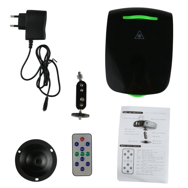 5V LED Card Projection Laser Stage Light, EU Plug