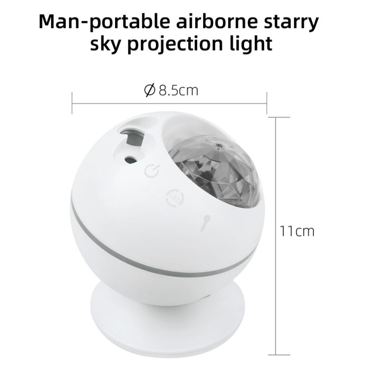 5W Micro USB Power Supply Remote Control Starry Sky Laser Projection Lamp LED Atmosphere Night Light with Magnetic Base