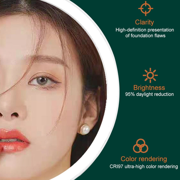 Smart LED Desktop Makeup Mirror with Fill Light, White Light