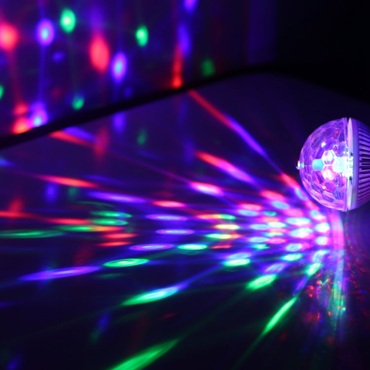 E27 Full Color Rotating LED Stage Lamp, AC 85-260V