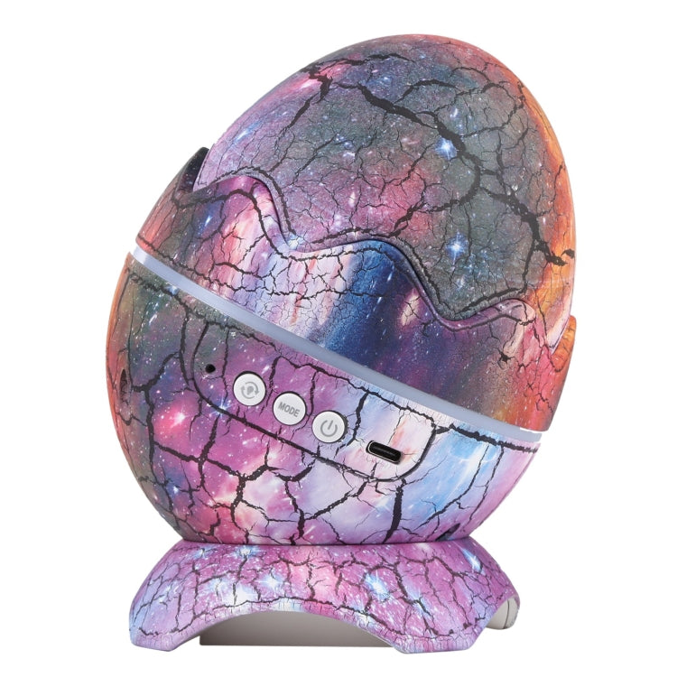 6W Cracked Egg-shaped Remote Control LED Starry Sky Projection Lamp