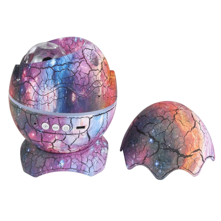 6W Cracked Egg-shaped Remote Control LED Starry Sky Projection Lamp