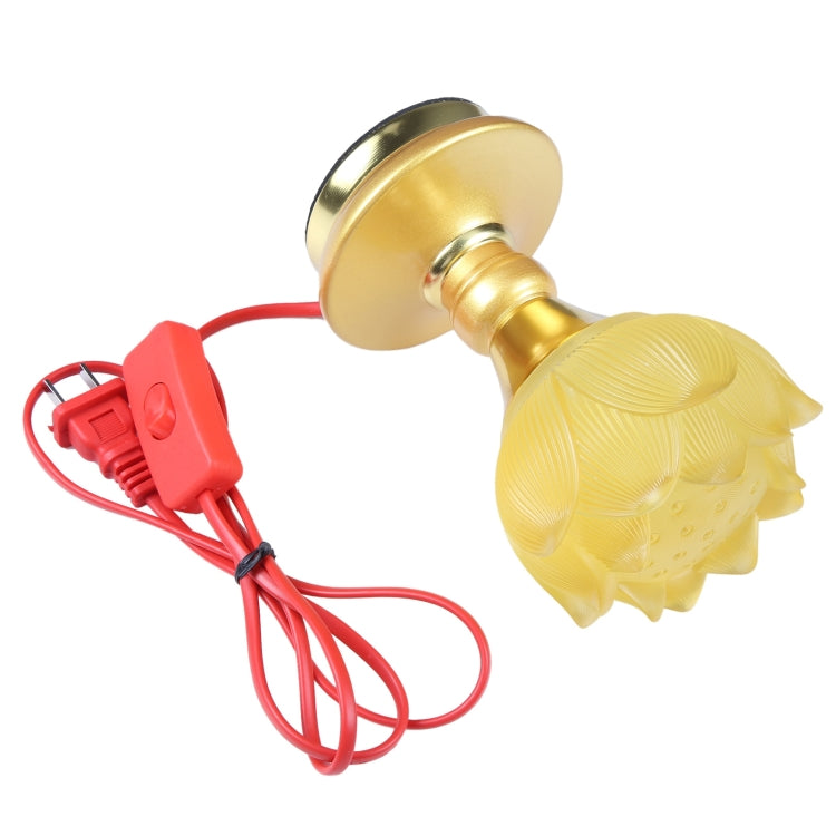 2pcs Household LED Lotus Lights for Buddha Electronic Altar Lamp, CN Plug