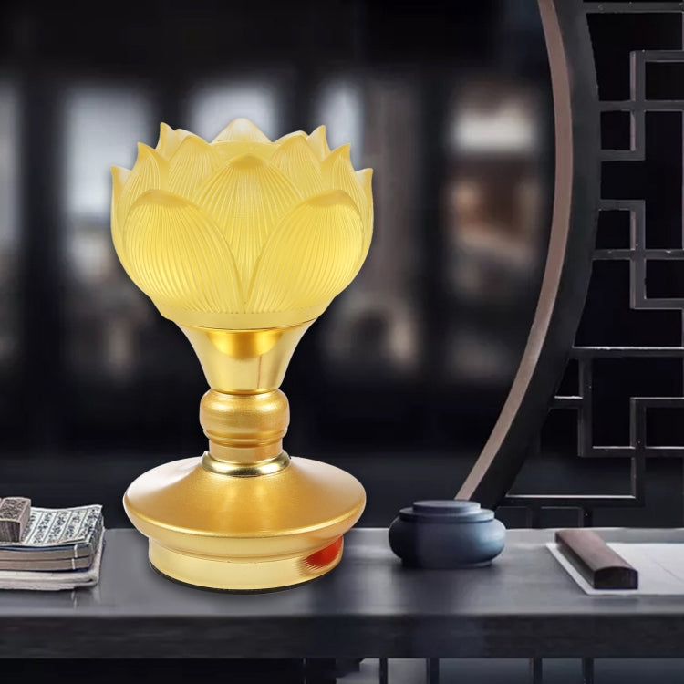 2pcs Household LED Lotus Lights for Buddha Electronic Altar Lamp, CN Plug