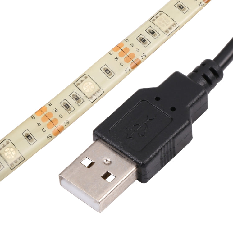 USB 5050 SMD LED Red Light Waterproof Epoxy Rope Light, 30 LED/m, DC 5V, Length: 2m