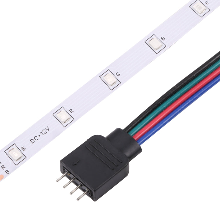Bare Board 2835 SMD RGB LED Rope Light, 60 LED/m, Length: 5m, 12V 2A 100-240V, with 24-key Remote Control