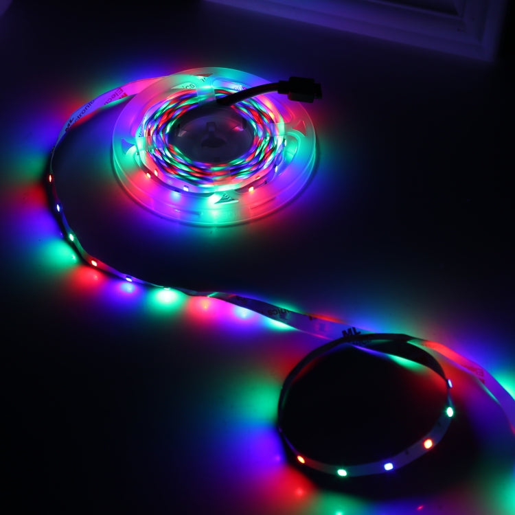 Bare Board 2835 SMD RGB LED Rope Light, 60 LED/m, Length: 5m, 12V 2A 100-240V, with 24-key Remote Control