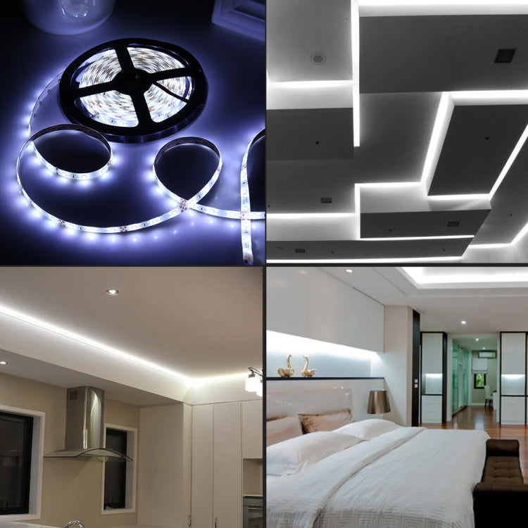 2pcs Bare Board 2835 SMD Dimmable White Light / Warm Light LED Rope Light, 60 LED/m, Length: 5m, 12V 2A 100-240V