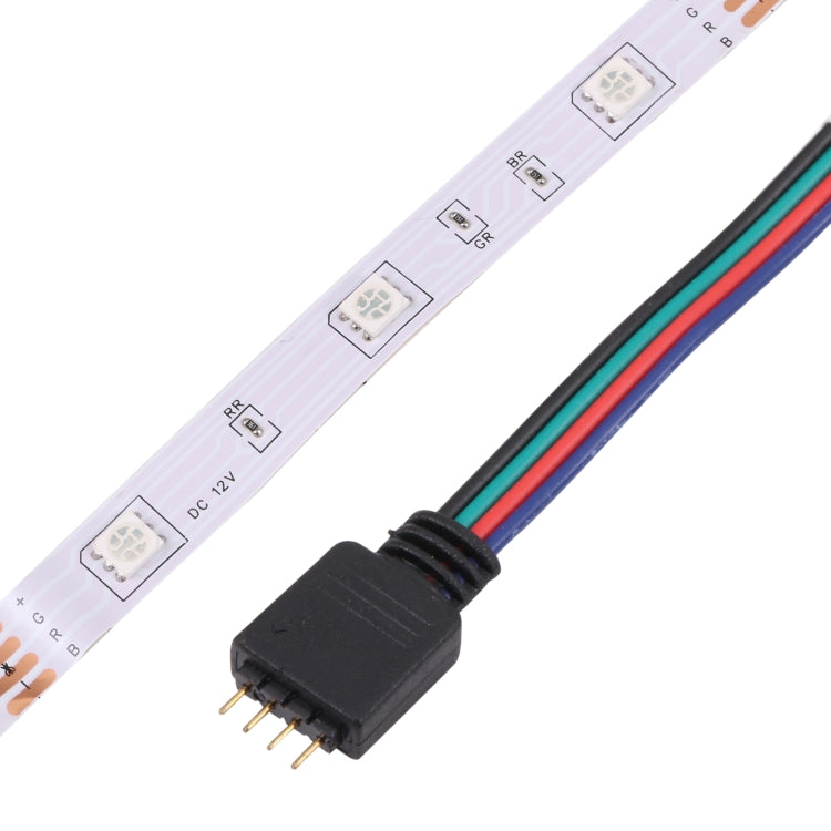 2pcs Bare Board 5050 SMD RGB LED Rope Light, 30 LED/m, Length: 5m, 12V 2A 100-240V, with 24 Keys Doodle Controller