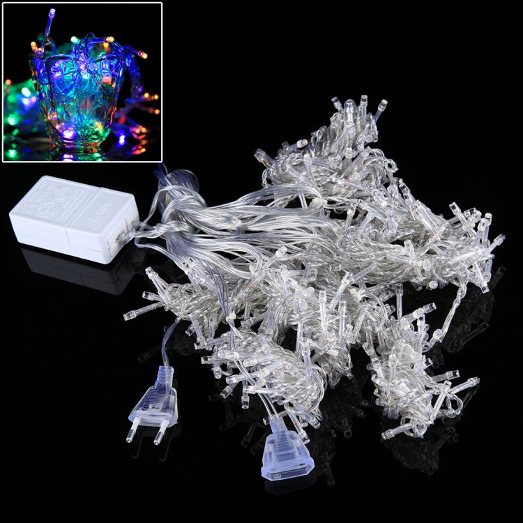 300 LEDs Curtain String Light with End Joint & Multi-function Controller & Memory Waterproof, EU Plug, AC 220V