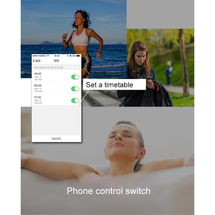 10A WiFi 2.4GHz APP Remote Control Timing Smart Socket Works with Alexa & Google Home, AC 110-250V, US Plug