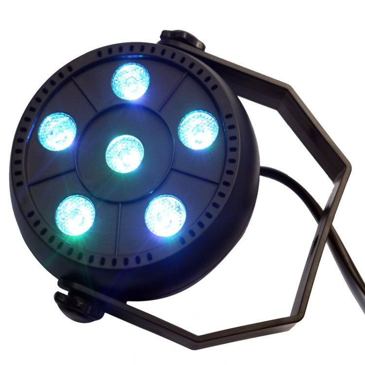 3 in 1 6 LEDs Voice Control + Self-propelled + RGB Mini LED PAR Light, AC 100-240V