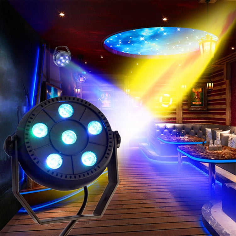 3 in 1 6 LEDs Voice Control + Self-propelled + RGB Mini LED PAR Light, AC 100-240V