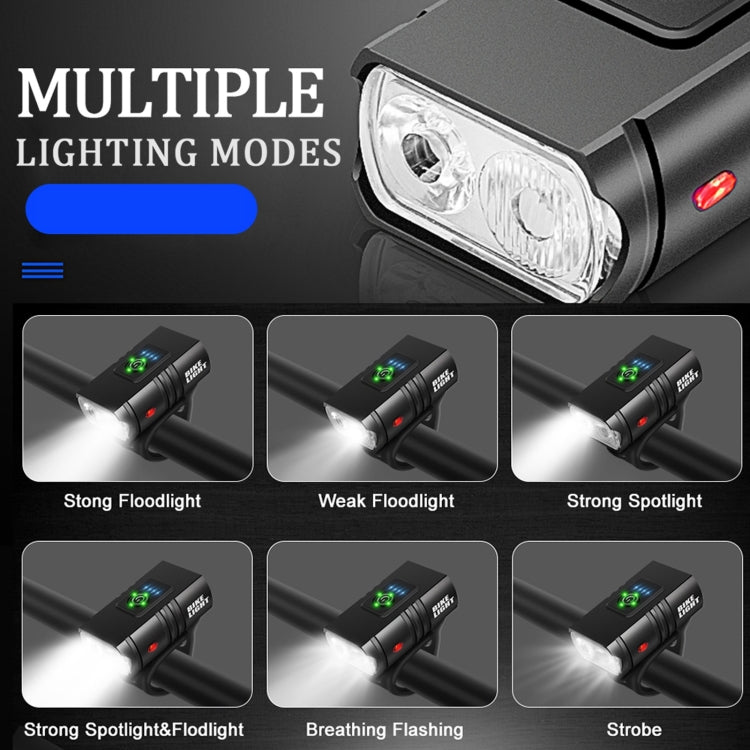 BK02 1000LM Micro USB Rechargeable Bicycle Light