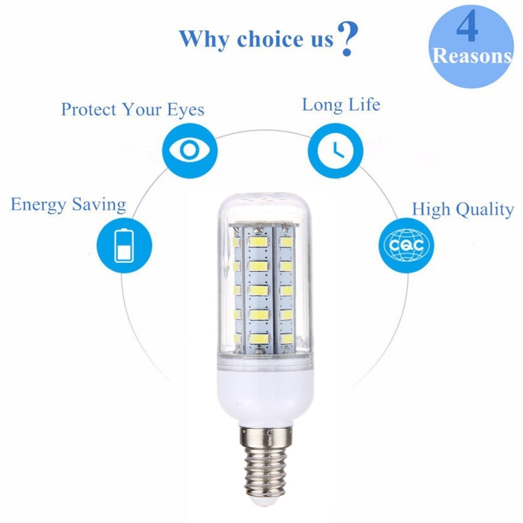 E14 3.5W 36 LEDs SMD 5730 LED Corn Light Bulb, AC 12-80V