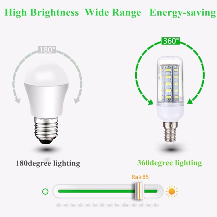 E14 3.5W 36 LEDs SMD 5730 LED Corn Light Bulb, AC 12-80V