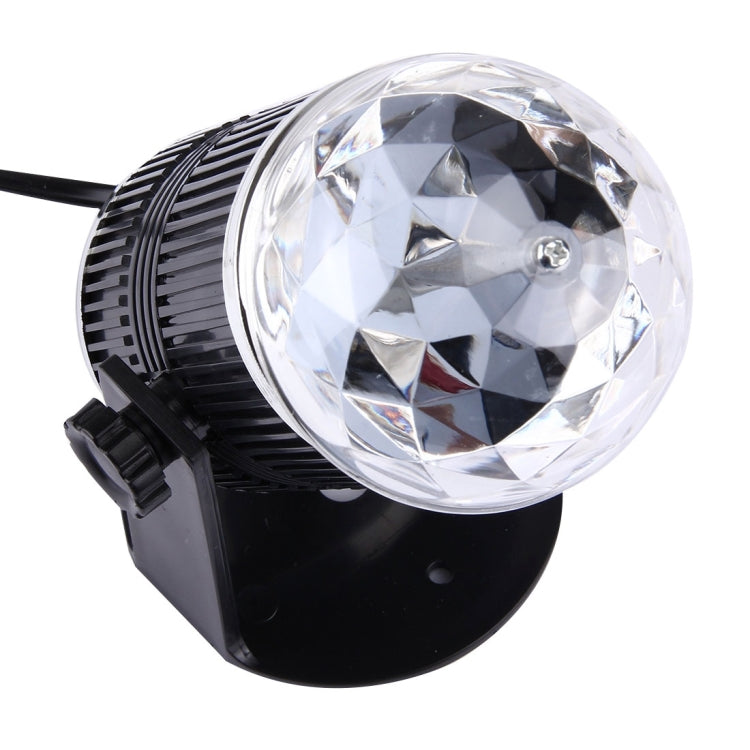 3W Mini Rotating Magic Ball LED Stage Light , US Plug