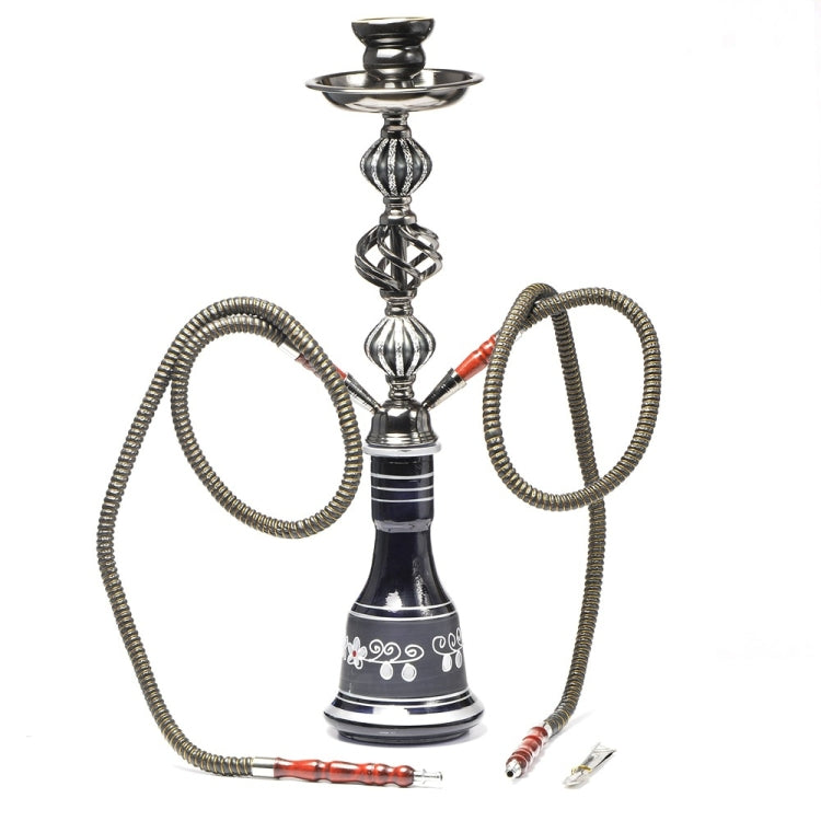 TXH-1118 Large Double Tube Glass Hookah