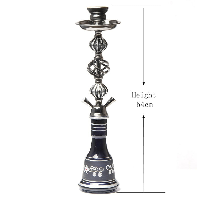 TXH-1118 Large Double Tube Glass Hookah