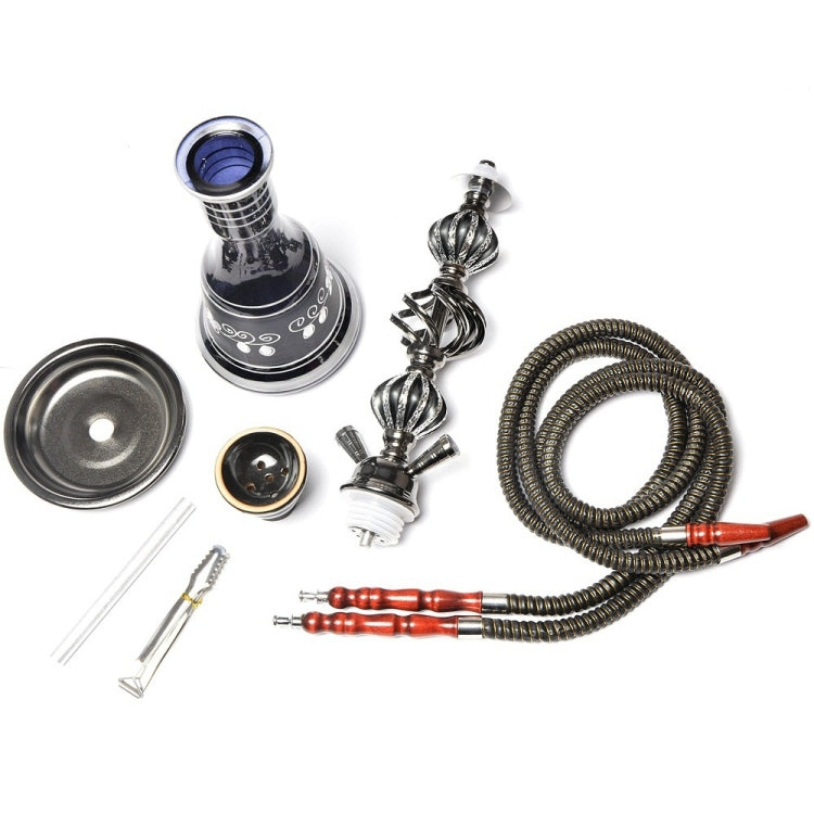 TXH-1118 Large Double Tube Glass Hookah