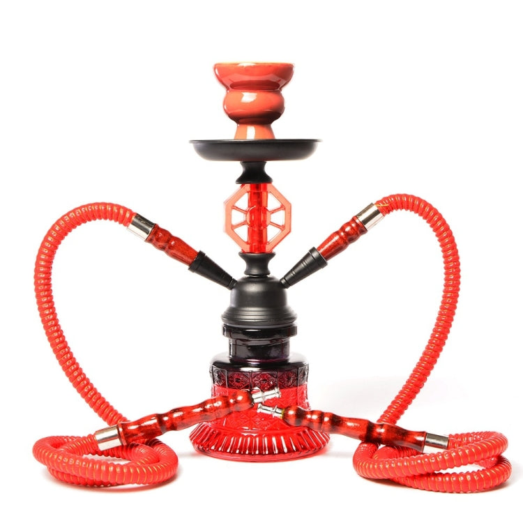 019-MZ729 Double Tube Glass Hookah