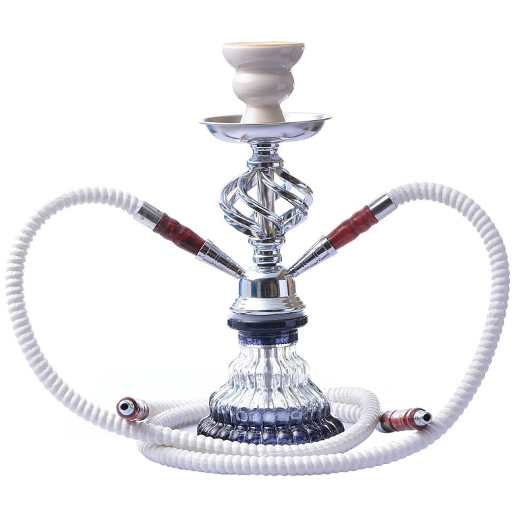MHQ-1 Double Pipe Hookah Glass Pot Set