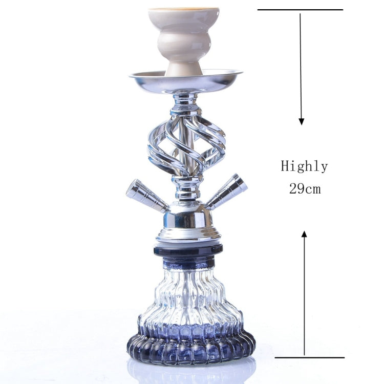 MHQ-1 Double Pipe Hookah Glass Pot Set