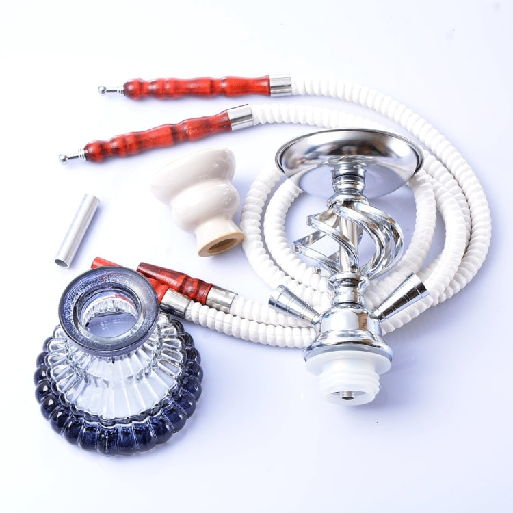 MHQ-1 Double Pipe Hookah Glass Pot Set
