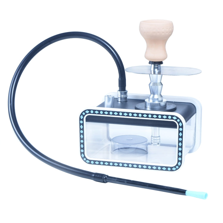 22528-YZH Acrylic Double Pipe Hookah Set