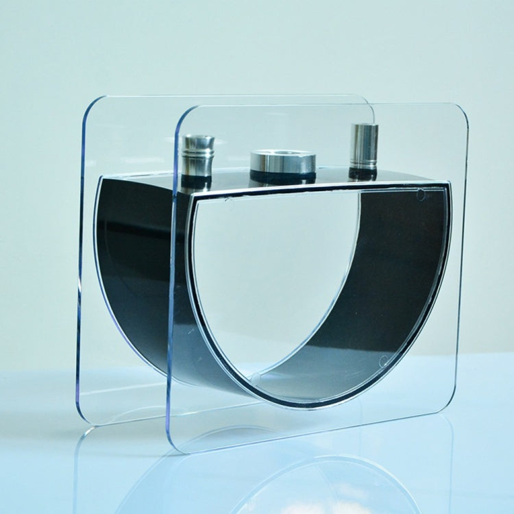 Acrylic Half Round Pot Single Pipe Hookah Set