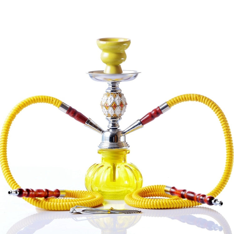 08-023 Double Pipe Glass Hookah Set