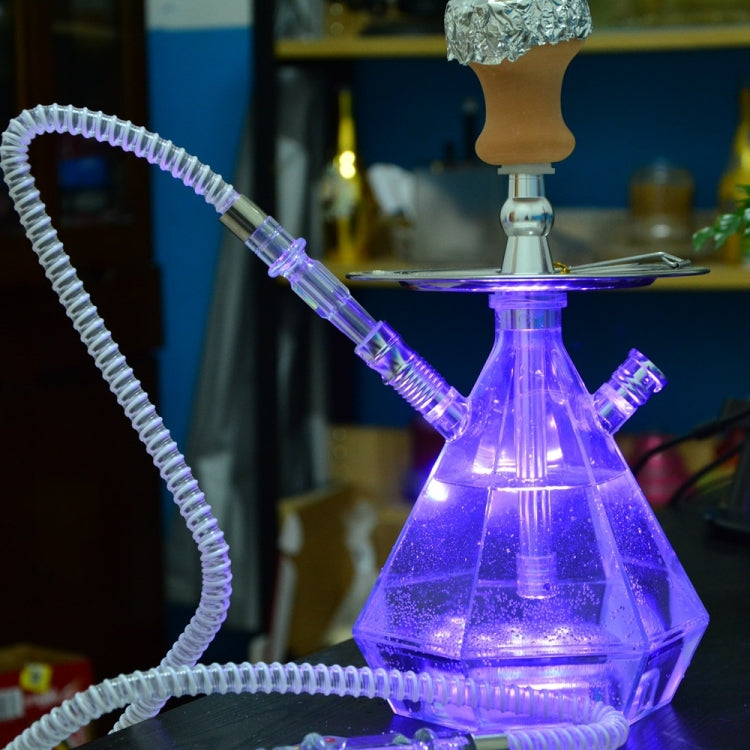 Acrylic Double Pipe Hookah Set