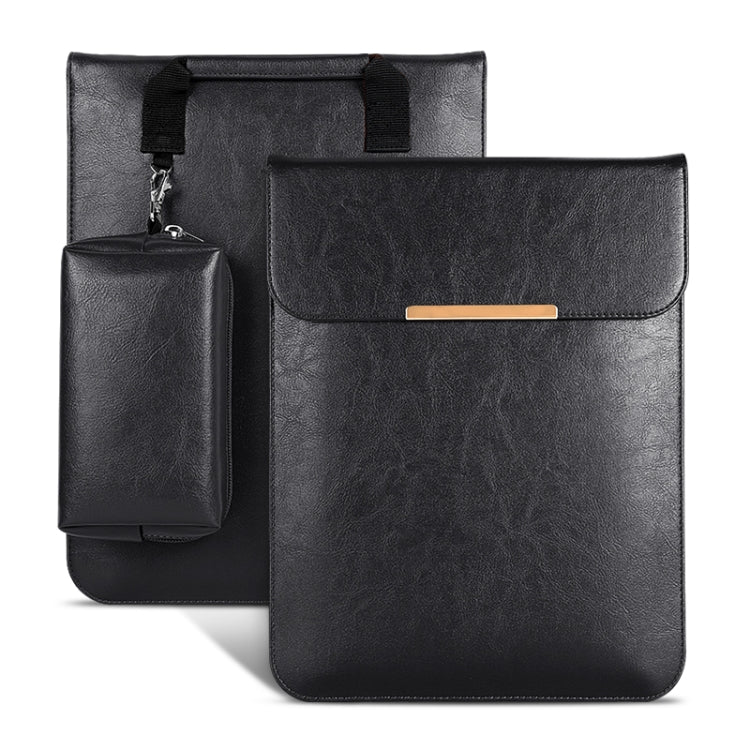 13.3 inch Laptop 2 in 1 PU Leather Sleeve Liner Bag with Mouse Storage Bag