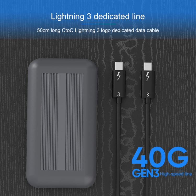 Blueendless M.2 NVME Thunderbolt 3 Solid State Mobile Hard Disk Box Hard Disk Drive