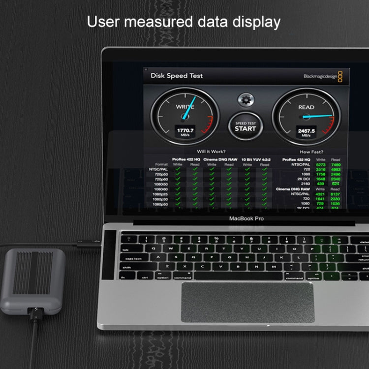 Blueendless M.2 NVME Thunderbolt 3 Solid State Mobile Hard Disk Box Hard Disk Drive