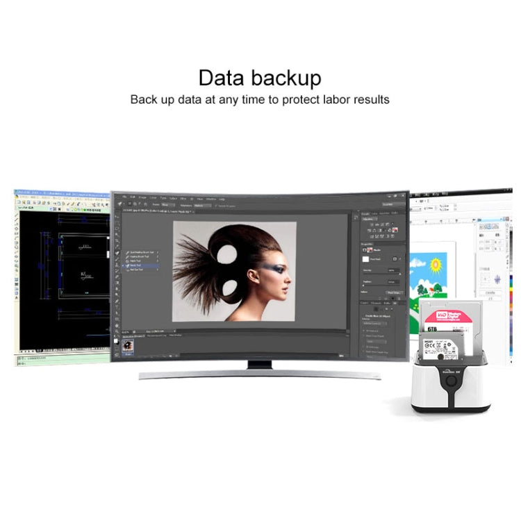 Blueendless 2.5 / 3.5 inch SATA USB 3.0 2 Bay Hard Drive Dock