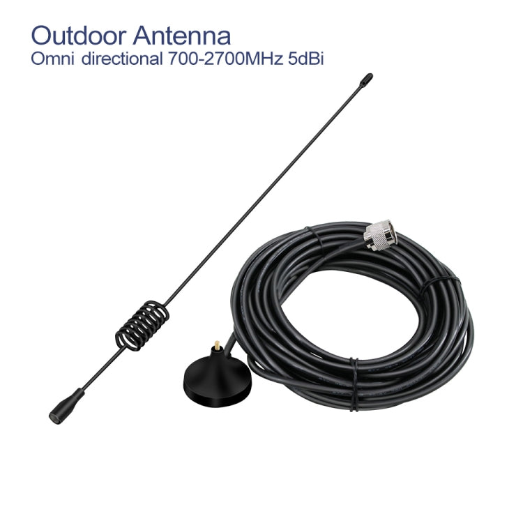 DCS-LTE 4G Phone Signal Repeater Booster, US Plug(Silver)