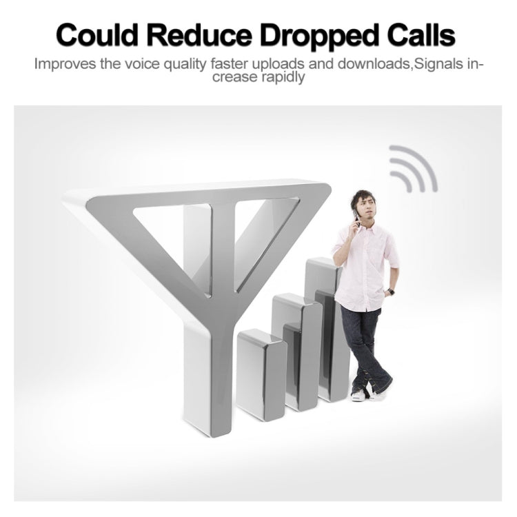DCS-LTE 4G Phone Signal Repeater Booster, US Plug(Silver)