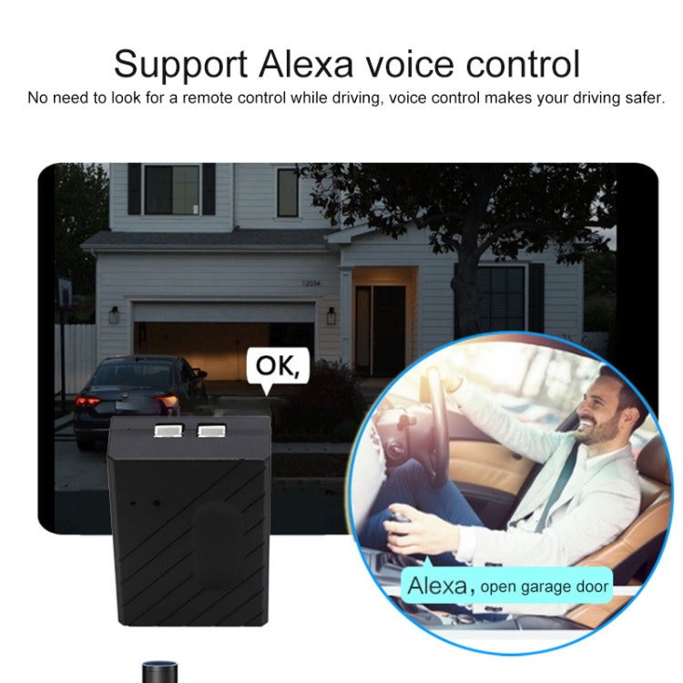 DY-CK400A Garage Door Switch Wireless WiFi Remote Controller, Support for Alexa Voice Control & APP Control & Multi-person Sharing