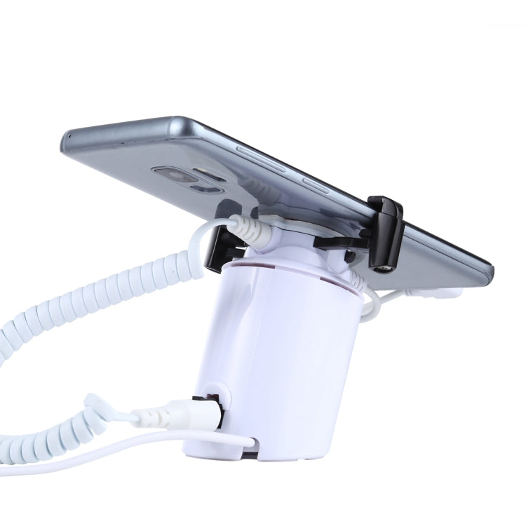 Cylindrical Display Stand Security System Burglar Alarm / Anti-theft Alarm Display Holder  with Infrared Remote Control for Mobile Phones with Type-C / USB-C Port