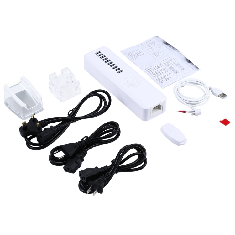 Mult-Port Security HUB + Mobile Phone Anti-theft Alarm Display Stand with Remote Control & 8 Pin Port for iPhone