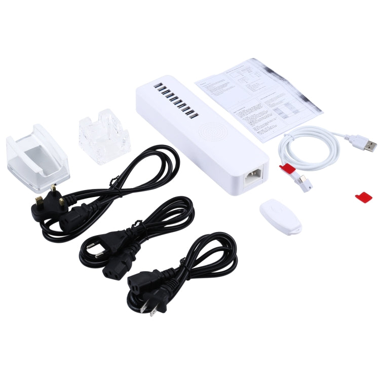 Mult-Port Security HUB + Mobile Phone Anti-theft Alarm Display Stand with Remote Control for Mobile Phones with Type-C / USB-C Port