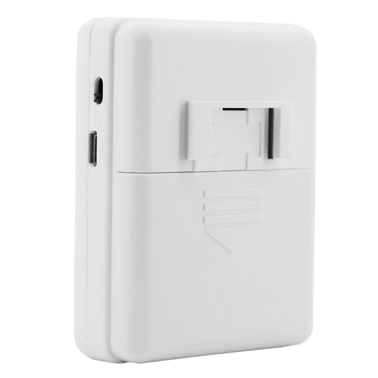 FY-0256 2 in 1 PIR Infrared Sensors (Transmitter + Receiver) Wireless Doorbell Alarm Detector for Home / Office / Shop / Factory, EU Plug