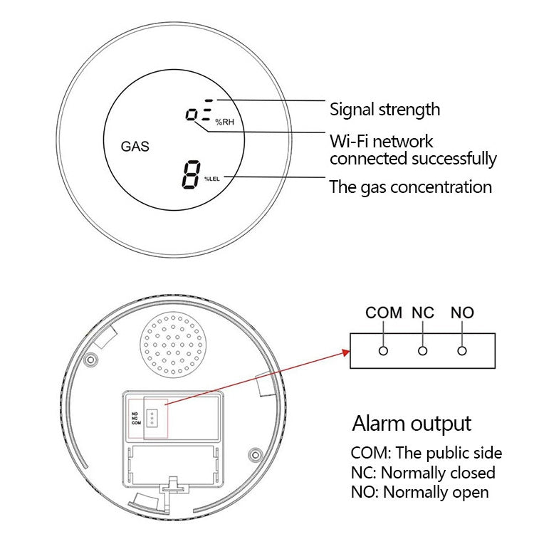PA-210W WiFi + Tuya Gas Alarm